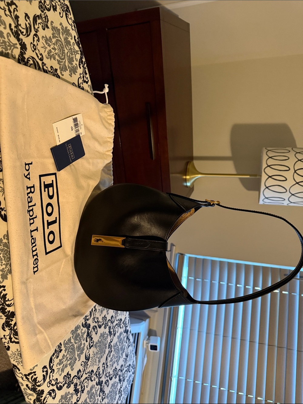 Polo Small Saddle bag Black - Picture 1 of 8